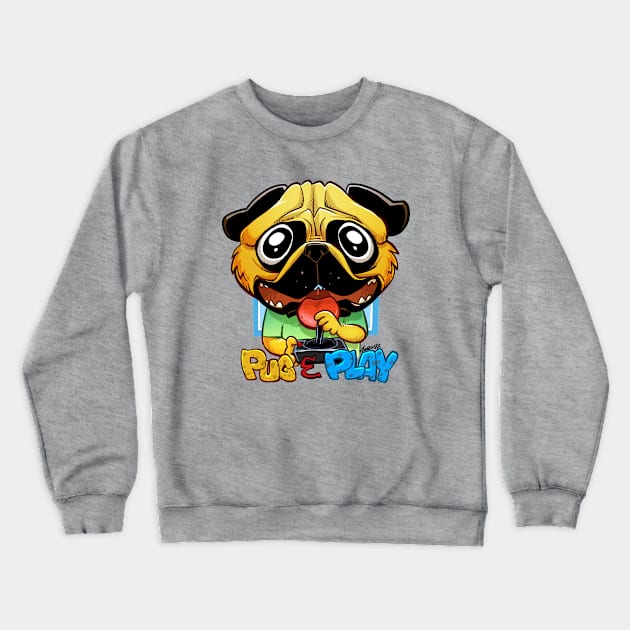 Pug and Play Crewneck Sweatshirt by Albo